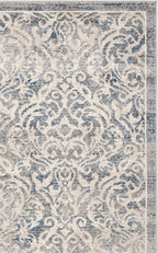 SAFAVIEH Brentwood Collection Area Rug - 10' x 13', Light Grey & Blue, Damask Design, Non-Shedding & Easy Care, Ideal for High Traffic Areas in Living Room, Bedroom (BNT810G)