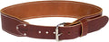 Occidental Leather 3" Ranger Leather Work Belt - Medium, OxyRed - Bridle Leather, Heavy-Duty Steel Roller Buckle, Edge Stitched - Made in USA
