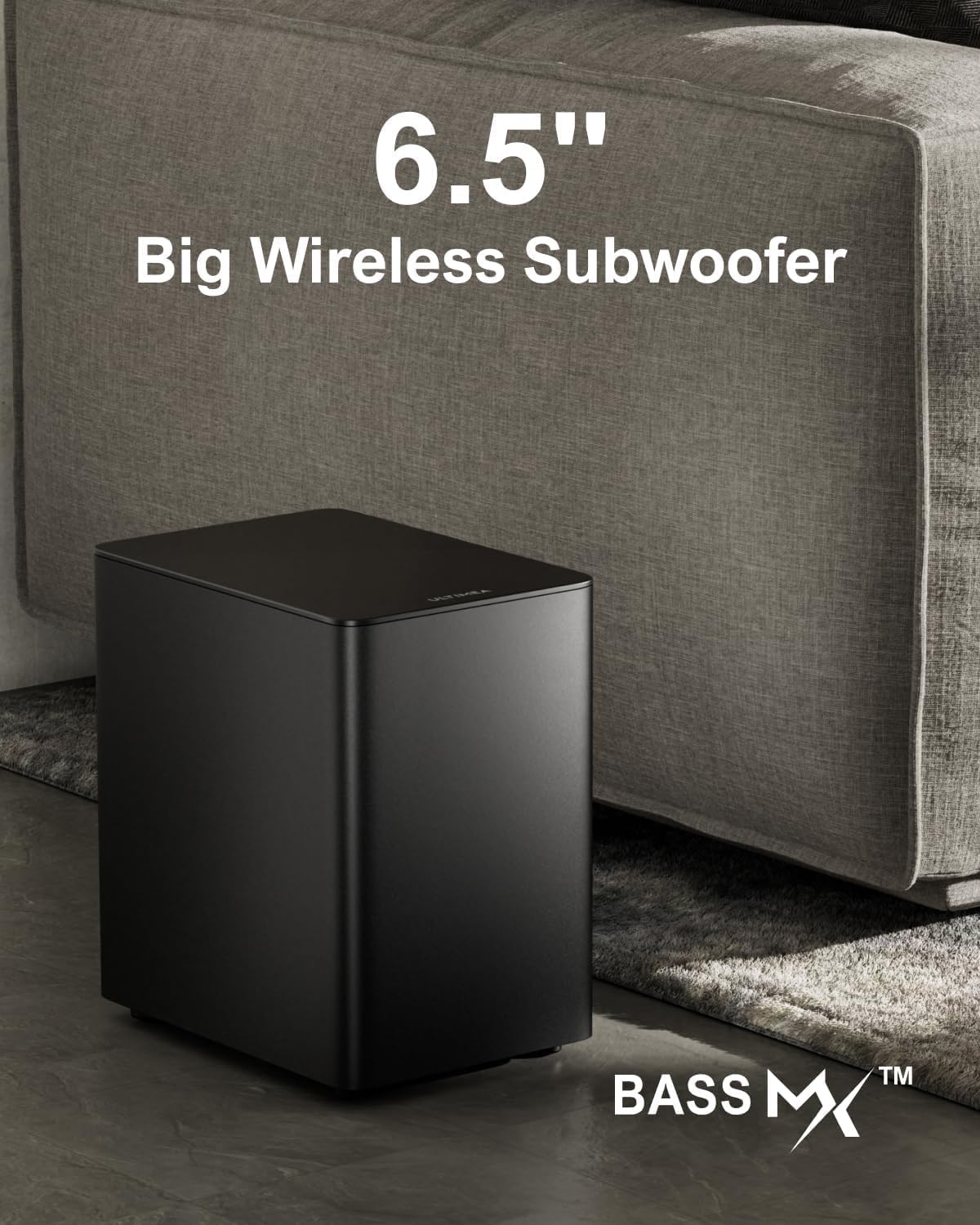ULTIMEA 7.1Ch Soundbar with Dolby Atmos  APP Control  Surround Sound System for TV  4 Wired Surround Speakers  Sound Bar for TV with 6.5" Wireless Subwoofer  Soundbar for TV  Poseidon D80 Upgraded