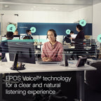 EPOS Impact 1061T - Enhanced Open Office Headset with Hybrid ANC  EPOS AI™ Microphone  and Multipoint Connectivity