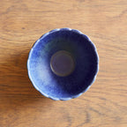 LEMIEUX ET CIE Dhalia 4-Piece Bowl Set Stoneware, Bowls, Dishwasher and Microwave Safe, Dish Set for 4, Blue