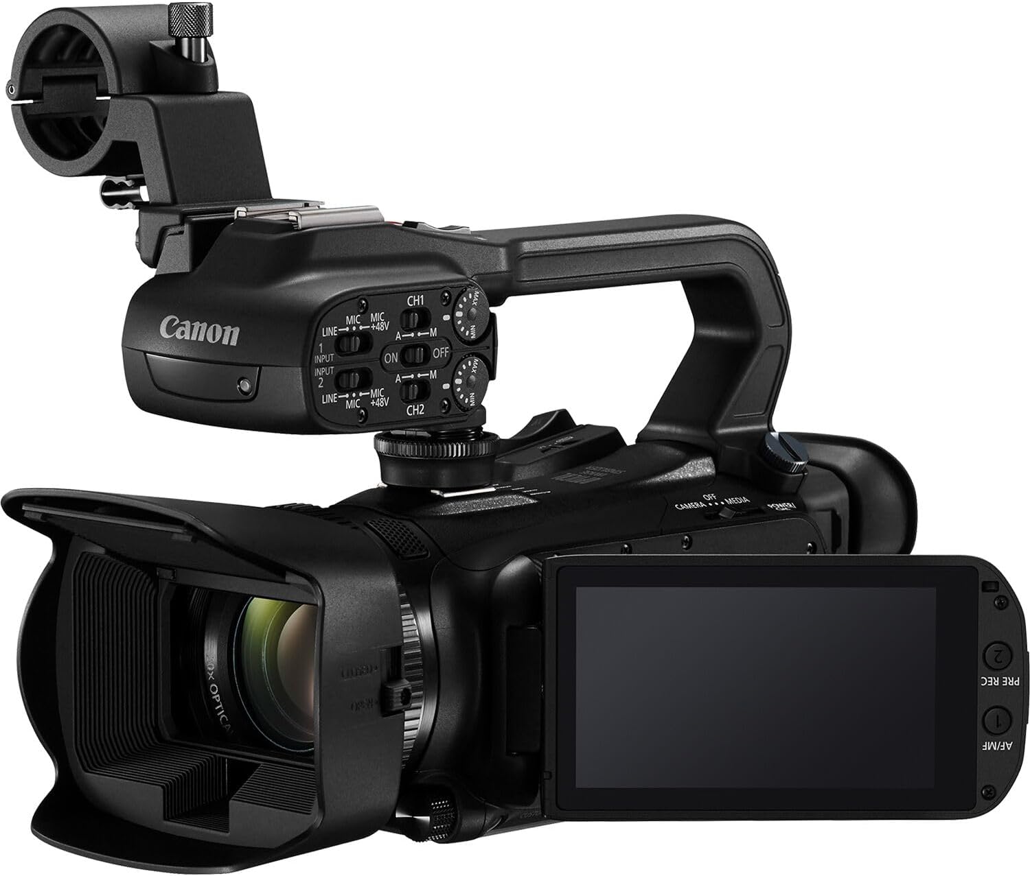 Canon XA65 Professional UHD 4K Camcorder with 20x Optical Zoom  3G-SDI  Dual XLR Audio  3.5" Touchscreen  USB-C  Optical is  Live Streaming Bundle with 200ES Bag + More