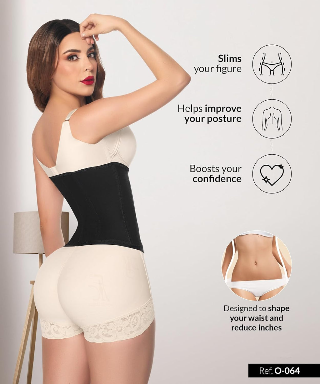Forma Tu Cuerpo Waist Trainer for Women, Fajas Colombianas, Hourglass Shape Faja Body Shaper, Waist Cincher for Women
