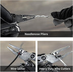 PIONEER 14-IN-1 Multi-tools Heavy Duty Multi tool Set with Scissor Needle Nose Pliers Trauma Shears Pocket Clip Multi-tool for Emergency First Responders