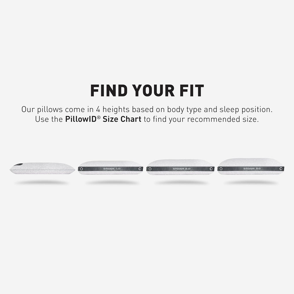 Bedgear Storm Performance Pillow 2.0 – Cooling Bed Pillow for Hot Sleepers, Medium Firm Support for All Sleep Positions – Dual-Sided Comfort, Breathable Air-X Mesh, Washable Ver-Tex Cover, 20” x 36”