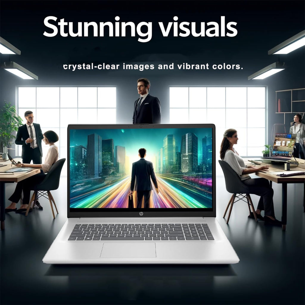 HP 17.3 inch Laptop with Lifetime Office 365 for The Web  Intel 13th 8 Cores i3 CPU (Beat 11th i5)  16GB RAM  256GB PCIe SSD Storage  10 Key Number Pad  Windows 11  No Mouse