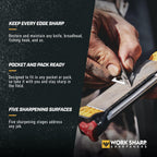 Work Sharp Professional Precision Adjust Elite Set Knife Sharpener value combo bundle with the Guided Field Knife Sharpener