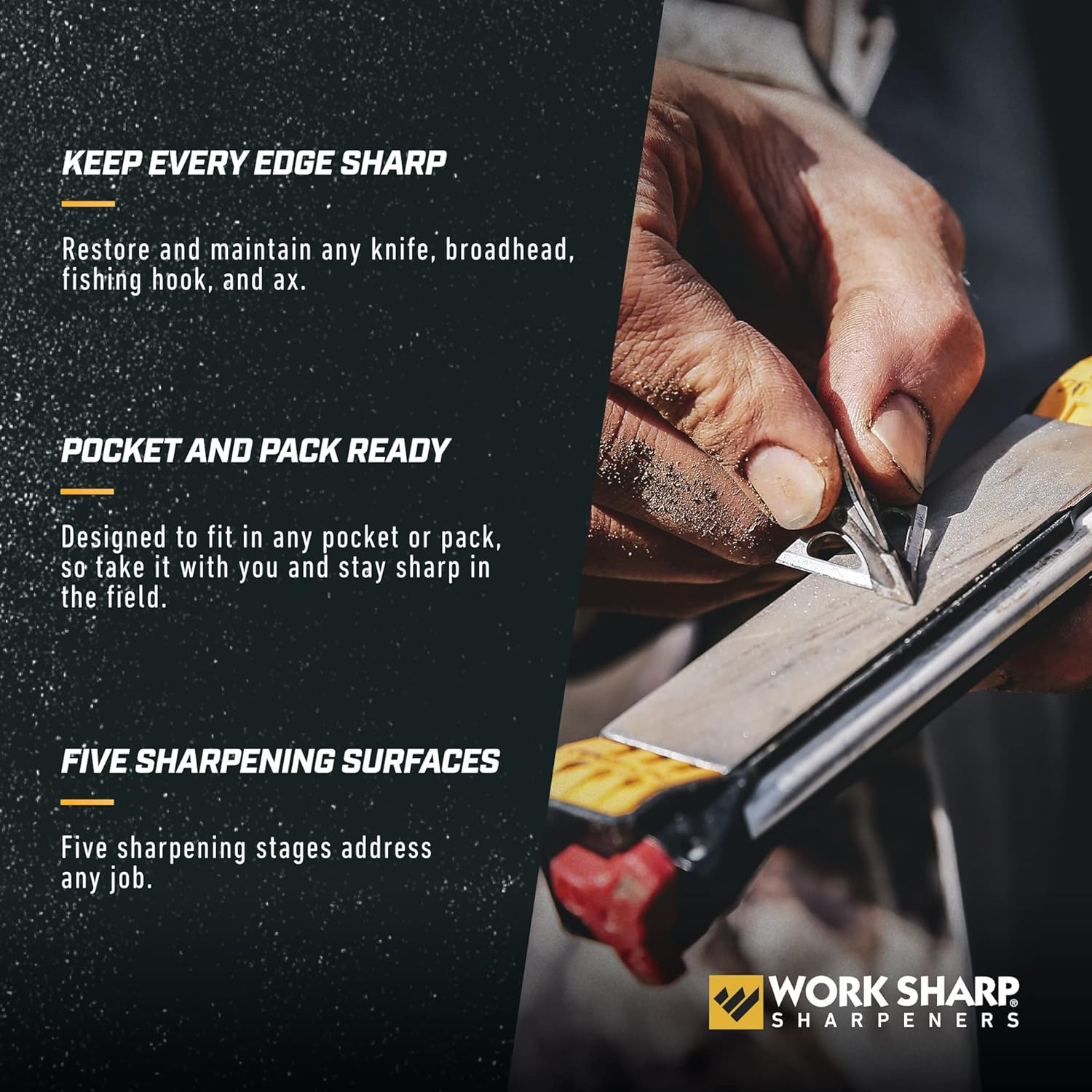 Work Sharp Professional Precision Adjust Elite Set Knife Sharpener value combo bundle with the Guided Field Knife Sharpener