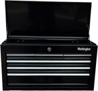 Workington Portable Metal Tool Chest with 6 Drawers, 24" 6-Drawer Tool Chest Cabinet with Ball Bearing Drawer Slides, Steel Tool Storage Box Organizer 4005 Black