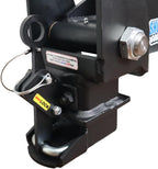 Shocker 30K Gooseneck Air Hitch & 9" Extension Shift Lock Coupler for 2-5/16" Ball, Round 4" Blank (No Pin Hole)