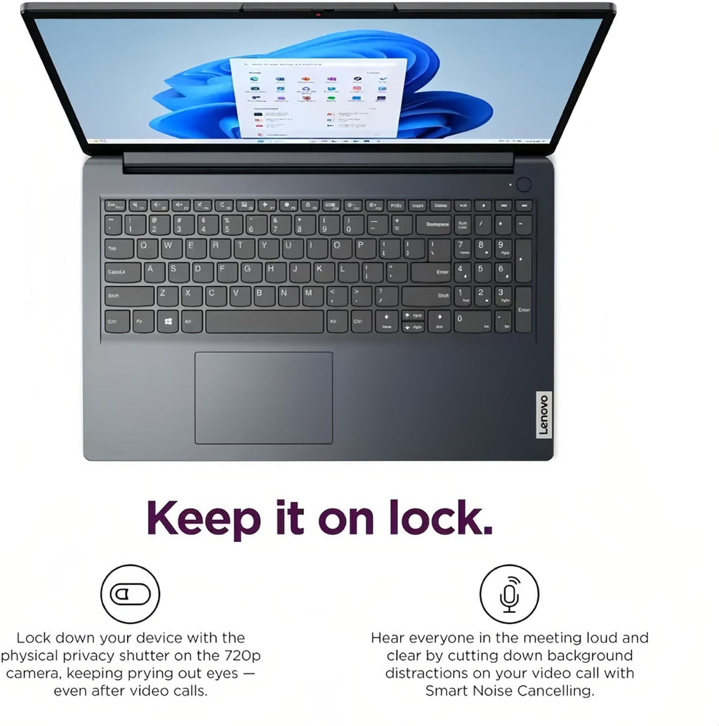 Lenovo IdeaPad Touchscreen Business Laptop  Intel 10-Core i5-1335U (Up to 4.6 GHz)  15.6" FHD Display  8GB RAM  256B SSD  Copilot AI-Ready  Wi-Fi 6  SD Card Reader  Windows 11 Home