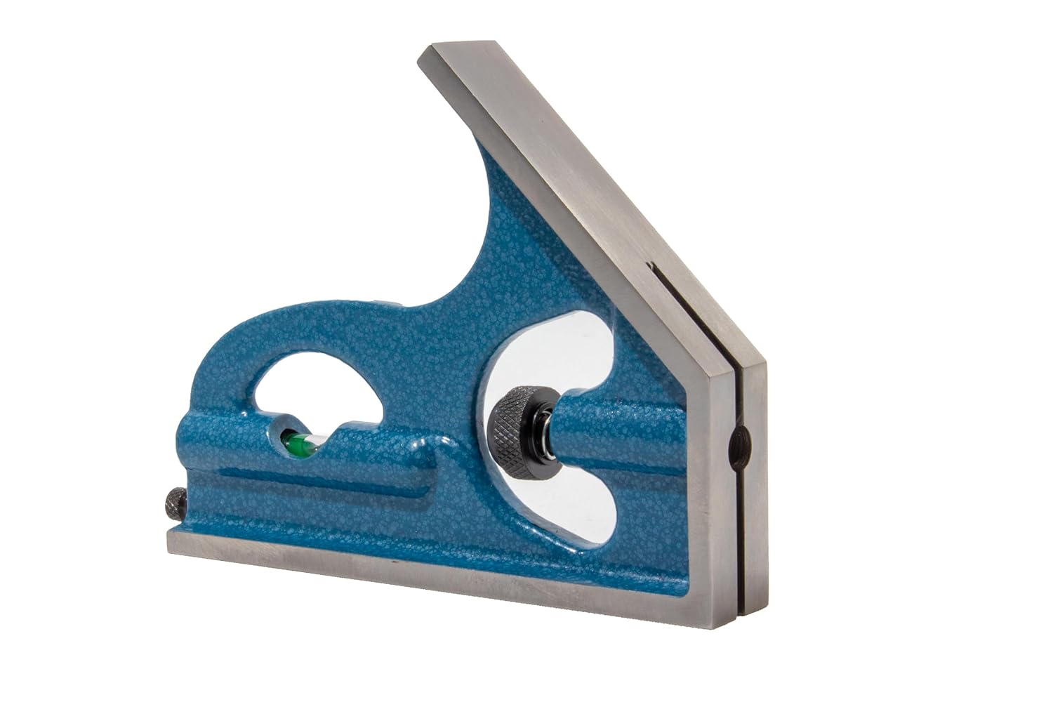 PEC Tools 2-Piece Combination Square - 12" Machinist Blade (4R) with Cast Iron Square Head, Features Level Vial & Scribe Tool, Measuring Tool Metal Working, Carpentry, Woodworking, More - Made in USA