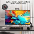 ZZA 27 Inch 4K Gaming Monitor Dual Mode UHD(3840x2160) 144Hz & FHD（1920 * 1080） 300Hz  Adaptive Sync HDMI 2.1 & DP 1.4  Tilt Adjustment PC Monitor  VESA  Black