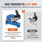 VEVOR Hand Plate Shear 8", Manual Metal Cutter Cutting Thickness1/4 Inch Thick Max, Metal Steel Frame Snip Machine Benchtop 7/16 Inch Rod, for Shear Carbon Steel Plates and Bars , Blue