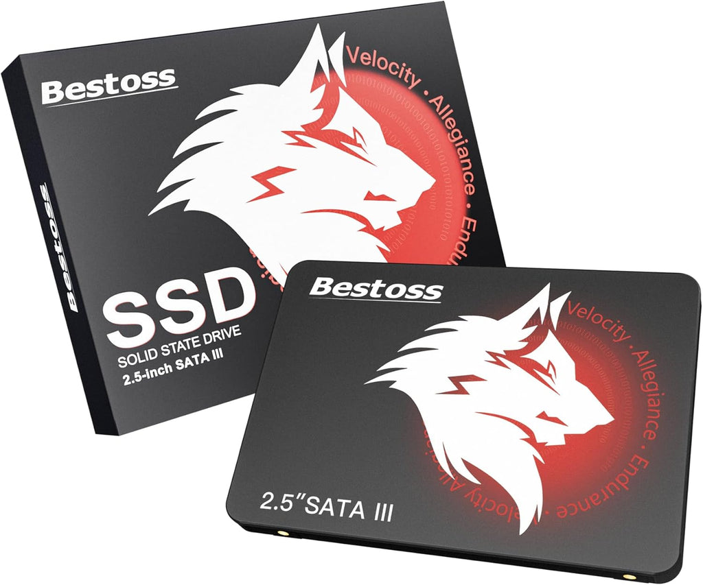 Bestoss SSD 1TB 2.5 Inch Internal Hard Drive for Pc or Laptop, SATA III 6Gb/s Internal State Drive, Up to 550MB/s, Computer Storage Upgrade for Office, Students, Home Entertainment