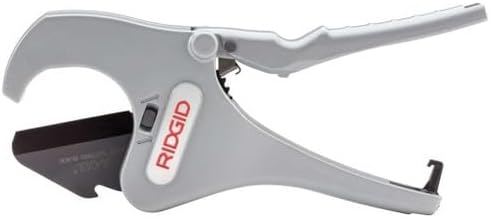 RIDGID 30088 RC-2375 Aluminum 2" Ratchet Action Pipe and Tubing Cutter for Plastic and Multilayer Tubing, 1/8" to 2-3/8" O.D. Capacity, Small