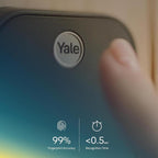 Yale Security Assure Lock 2 Touch Deadbolt  Black Suede Keyed Smart Entry Door Lock with Wi-Fi Connected Keypad and Fingerprint Scanner for Code Entry and Remote Access  YRD410-F-WF1-BSP