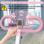 Squat Machine for Home Gym, Foldable Glute Trainer with Resistance Bands, Hip Thrust, Butt and Thigh Workout, Pink