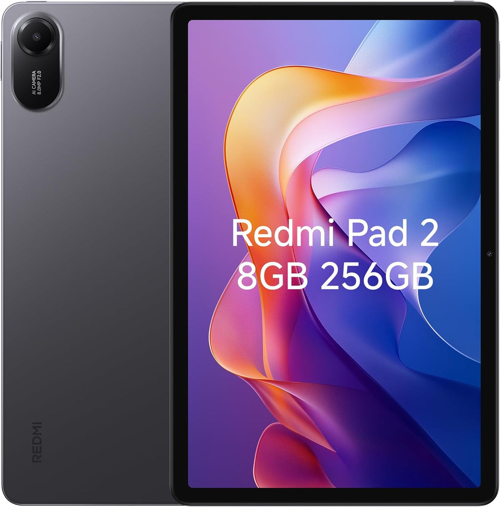 Xiaomi Redmi Pad 2 Only WiFi (No Calls or Text) 11" 2.5K Octa Core 4 Speakers Global ROM 9000mAh Bluetooth 5.3 8MP Model 25040RP0AL (Graphite Gray  256GB + 8GB)