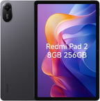 Xiaomi Redmi Pad 2 Only WiFi (No Calls or Text) 11" 2.5K Octa Core 4 Speakers Global ROM 9000mAh Bluetooth 5.3 8MP Model 25040RP0AL (Graphite Gray  256GB + 8GB)
