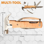 Personalized All in One Survival Tools Hammer Multitool Gifts for Men, Stocking Stuffers for Him, Gifts for Him Husband Dad Grandpa Son for Christmas, Tools For Dad, Mens Birthday