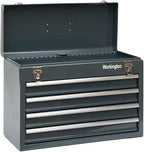 Workington Portable Metal Tool Chest with 4 Drawers, 20" 4-Drawer Tool Chest Cabinet with Ball Bearing Drawer Slides, Steel Tool Storage Box Organizer 4004 Gray