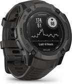 Garmin Instinct 2X Solar  Rugged GPS Smartwatch  Built-in Flashlight  Solar Charging Capability  Multi-Band GNSS  Graphite