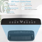 15000 BTU Portable Air Conditioner w/Heating, Dehumidifying, and Auto Swing Functions, APP/Remote Control, 24H Timer, with Window Installation Kit Included, Suitable for Spaces up to 800 Square Feet