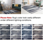 Keen Home Design Area Rugs - 9x12 Non-Shedding, Abstract Rugs for Kitchen, Living Room, Bedroom, Dining Room, Entryway - Size: 9'2" x 11'11", Multi