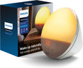 Philips SmartSleep Wake-up Light  Colored Sunrise and Sunset Simulation  5 Natural Sounds  FM Radio & Reading Lamp  Tap Snooze  HF3520/60