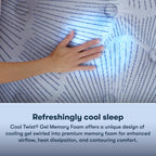 Serta Perfect Sleeper Mattress Enhanced 14.5" Queen Mattress - Plush Pillow Top, Cooling Gel Memory Foam, Pocket Innersprings for Motion Isolation, Edge Support, CertiPUR-US Certified - Nurture Night