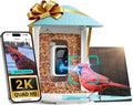 NETVUE by Birdfy Smart Bird Feeder with Camera Solar Power  Smart AI Birdwatching Camera  Auto Capture & Notify  Clear Day & Color Night Video & Pictures  Ideal Gift for Lover