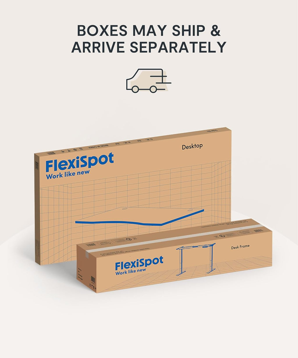 FlexiSpot E6 Bamboo 3-Stage Dual Motor Electric Standing Desk 55 x 28 Sit Stand Up Desk, Holds 220 lbs, Adjustable Height w/ Memory Presets, Solid Bamboo Desktop & White Frame, Ships in 2 Boxes