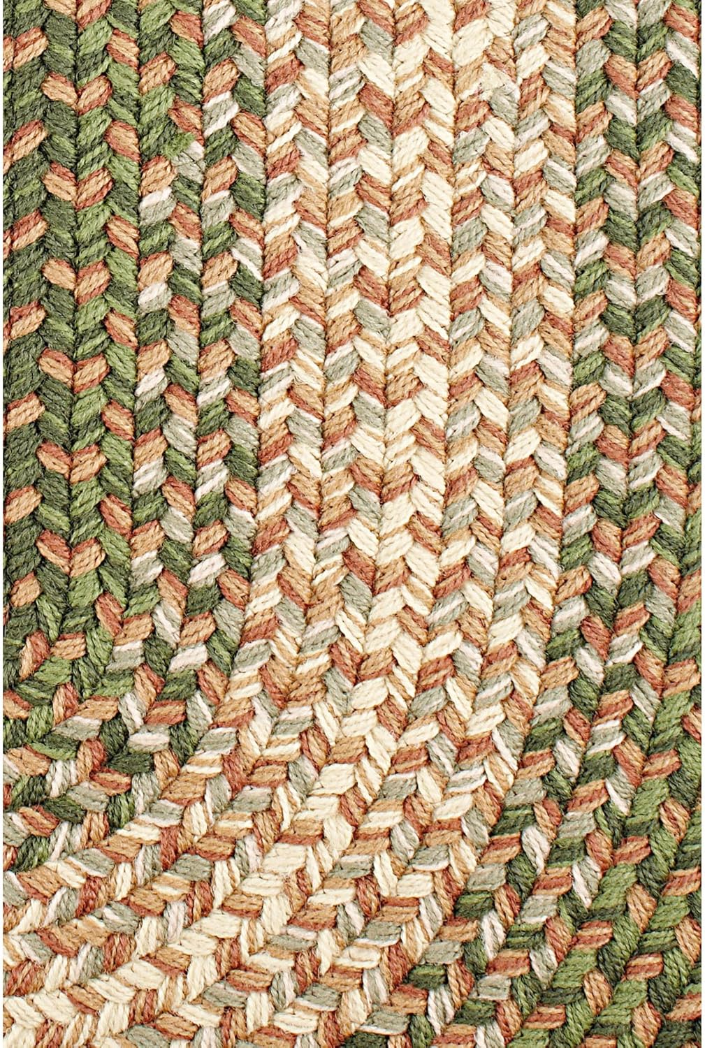 Super Area Rugs Oval 5X8 Herb Garden Braided Rug Hartford Primitive Decor Carpet - Indoor Outdoor - 5' X 8' for Living Rooms & Bedrooms