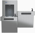 Sloan DropSpot Filtered and Refrigerated On-Wall Bottle Filler with Bi-Level Cooler DRS120-FIL-REF-SS - Water Dispenser and Water Drinking Fountain, Touch-Free Sensor Operated, ADA Compliant