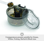 Breville BTM800XL Tea Maker Infuser and Water Kettle, 51 oz, Brushed Stainless Steel and Glass