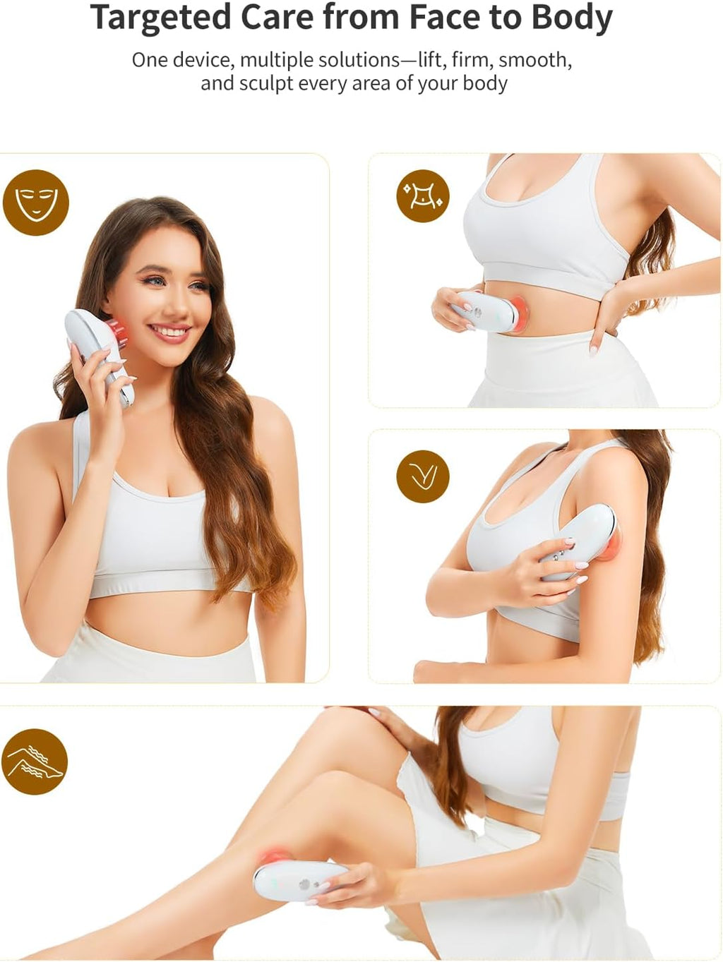 DiDEER 5-in-1 Body Sculpting Machine - Best Cellulite Removal Machine - Lymphatic Drainage Massager & Anti Cellulite Massage Tool & Skin Tightening for Face, Belly, Arms, Legs, Waist, Love Handles