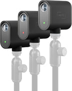 Logitech for Creators Mevo Start 3-Pack Wireless Live Streaming Cameras  for Multi-Camera HD Video App Control and Stream via Smartphone or Wi-Fi