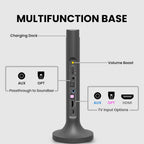 Avantree Opera Plus – Wireless Headphones for TV Watching  Clear Dialogue & Volume Boost for Seniors  Optical Soundbar Passthrough  Charging Transmitter Base