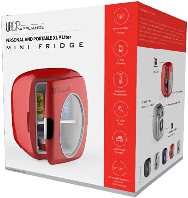 Uber Appliance UB-XL1-RED Chill 12 Can Retro Personal Mini Fridge