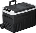 DOGHLY 12 Volt Refrigerator, 32QT Portable Cooler -4℉-68℉, Compressor Car Fridge 12V/24V DC & 110-240V AC, Electric Cooler for Truck, RV, Camper, SUV, Travel, Camping & Road Trips (32QT)