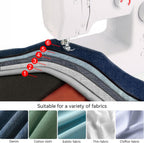 Multifunction Sewing Machines, Strong Motor with Enhanced Piercing Power, 59 Stitch Applications, Full Metal frame, Strong & Tough, with Foot Pedal, Storage Drawer, Accessory Kit