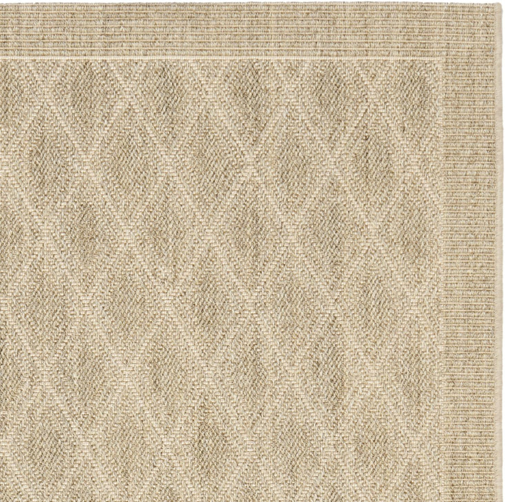 SAFAVIEH Palm Beach Collection Area Rug - 8' x 10', Sand, Sisal & Jute Design, Ideal for High Traffic Areas in Living Room, Bedroom (PAB351A)