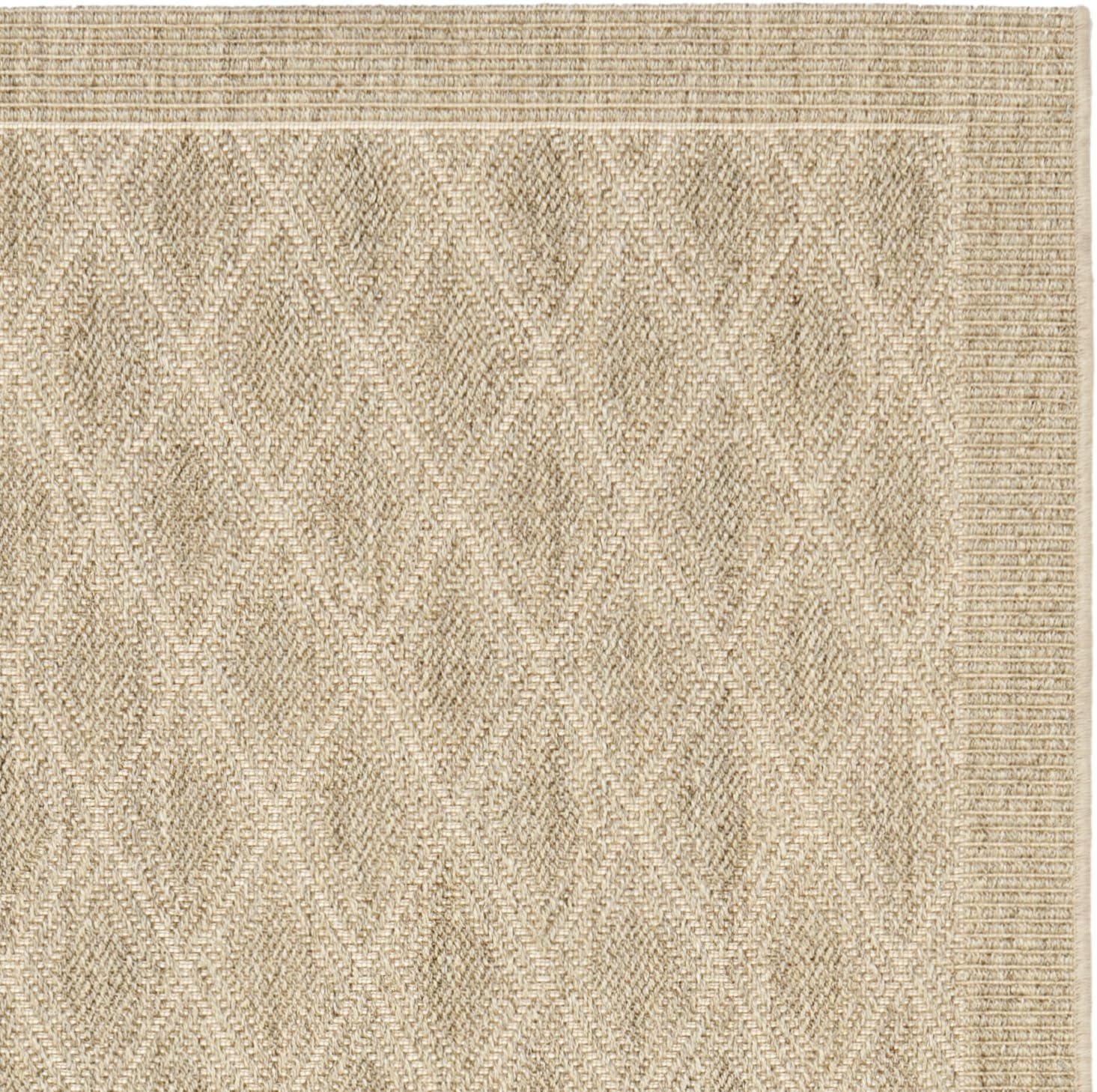 SAFAVIEH Palm Beach Collection Area Rug - 8' x 10', Sand, Sisal & Jute Design, Ideal for High Traffic Areas in Living Room, Bedroom (PAB351A)