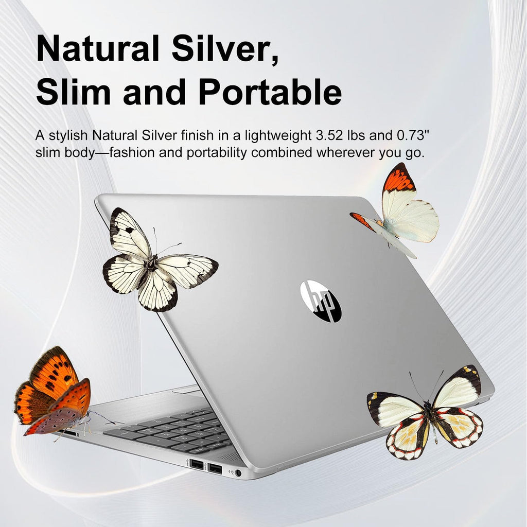 HP Touchscreen 15.6" FHD Business Laptop Computer | 2026 Edition | AMD Ryzen 5 (Up to 4.3GHz) | 8GB DDR5 RAM  256GB PCIe SSD | AI Copilot Key | Windows 11 with Office 365 for The Web • w/o Mouse