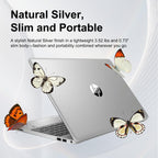HP Touchscreen 15.6" FHD Business Laptop Computer | 2026 Edition | AMD Ryzen 5 (Up to 4.3GHz) | 8GB DDR5 RAM  256GB PCIe SSD | AI Copilot Key | Windows 11 with Office 365 for The Web • w/o Mouse