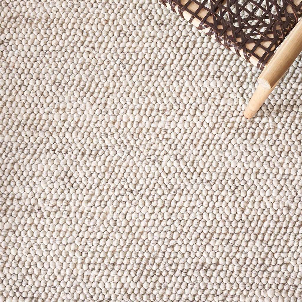 SAFAVIEH Area Rug 8x10 - Natura Collection - Large - Grey & Ivory, Handmade Wool Blend, Textured Design, Ideal for Living Room, Bedroom, Dining Space (NAT425F)