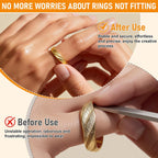 18 Pcs Ring Bender, Complete Ring Bender Tool Rings Bending, Spoon Rings Maker Machine with Nylon Mold, Multi-Functional Ring Earring Bending Tool, Sizer Measuring Tools Suitable for Gift-Giving