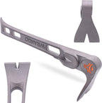 Wrango Tools - 9.5" Titanium Molding Bar - Trim and Siding Removal - Double-Wide Ends - 45% Lighter Than Steel - Side Nail Puller - Professional Grade & Lifetime Warranty - 5% Donated To Help Farmers