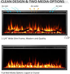 LegendFlame 50" W Austin in Wall Recessed & Wall Mounted Electric Fireplace (EF287A)